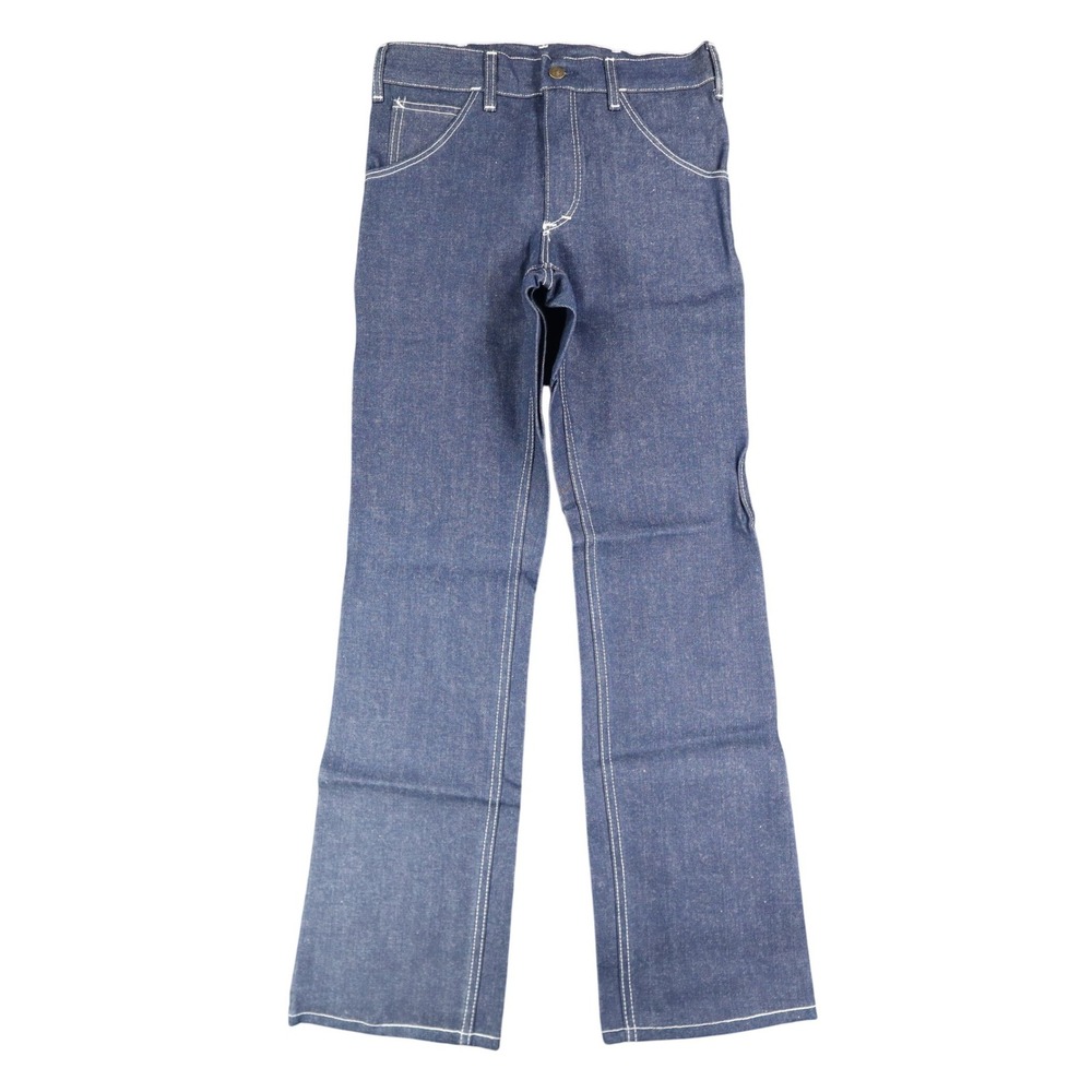 Key Jeans Vintage Womens 27 M Blue Red Embroidered Flare Jeans NWT